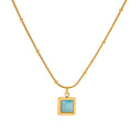 Ocean Prism Halskette im 18K Gold Look - PULXERA
