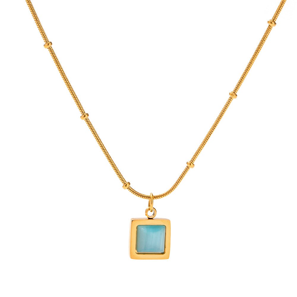 Ocean Prism Halskette im 18K Gold Look - PULXERA