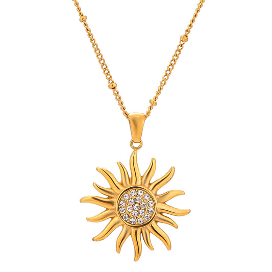 Solaris Radiant Halskette – 18K Vergoldung