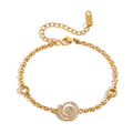 Spiral Charm Armband – Zeitlos & Funkelnd im 18K Gold Look - PULXERA