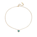 Turquoise Mini Heart Necklace - PULXERA