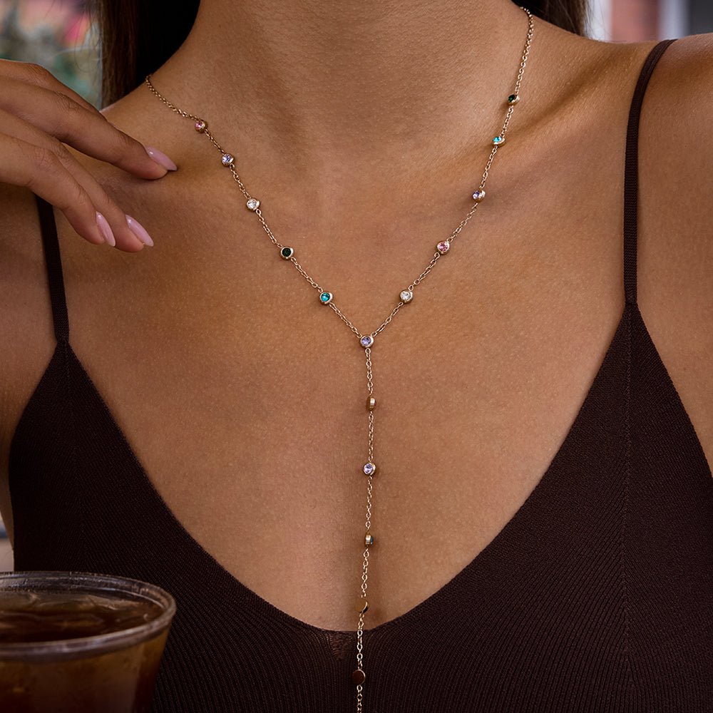 Turquoise Wave Drop Necklace - PULXERA