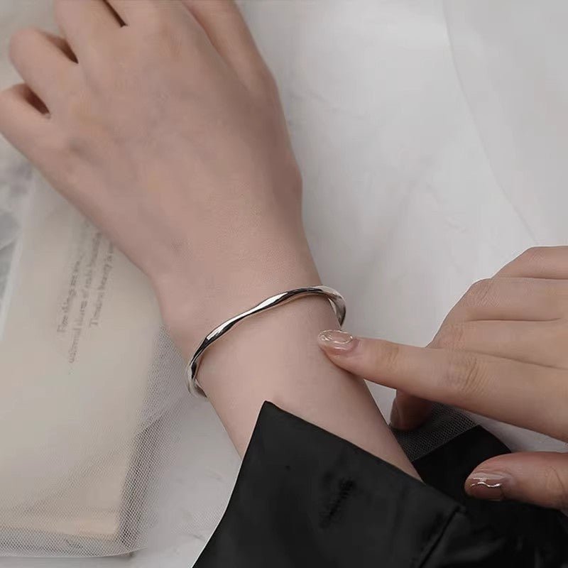 Wave Armreif im Silber look - PULXERA